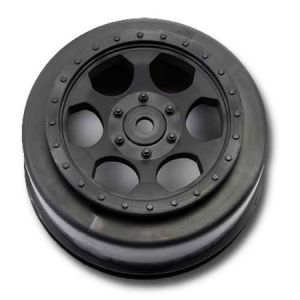 "Trinidad" Black Short Course Wheels for Ten-SCTE, Front/Rear (2)