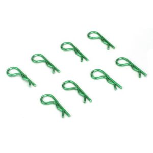 Anodized Body Clips, Green (8)