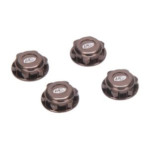 Covered 17mm Wheel Nuts, Aluminum (4)