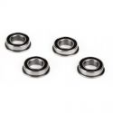 Ball Bearings, Flanged, Sealed 8mm x 14mm x 4mm (4)